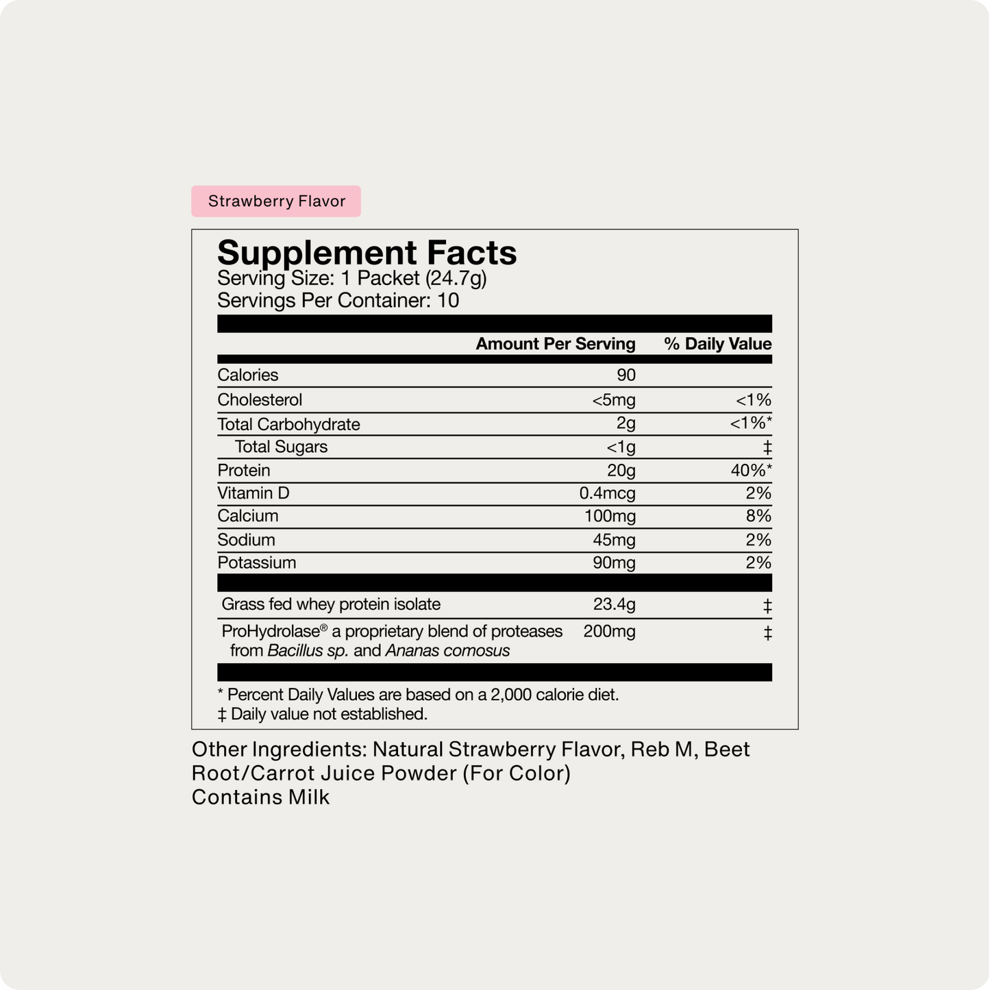 Grass-Fed Whey Protein 10-Travel Packs