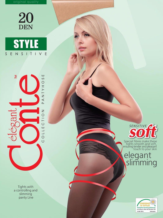 Conte Style Soft 20 Den - Modelling Bikini Shaping Women's Tights (8С-73СП)