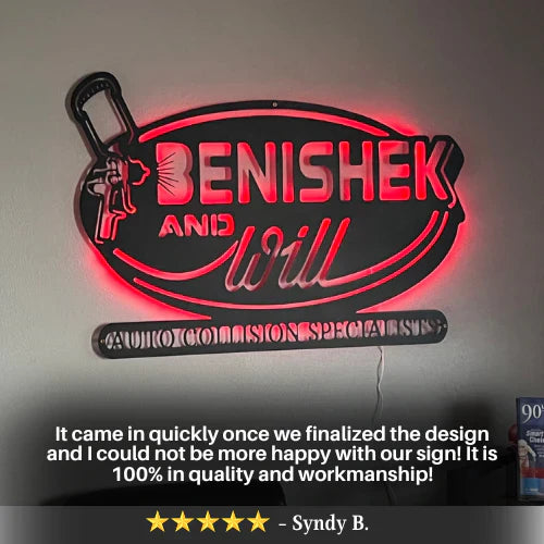 Custom Metal Sign - Personalized, Made-to-Order Steel Cut Design