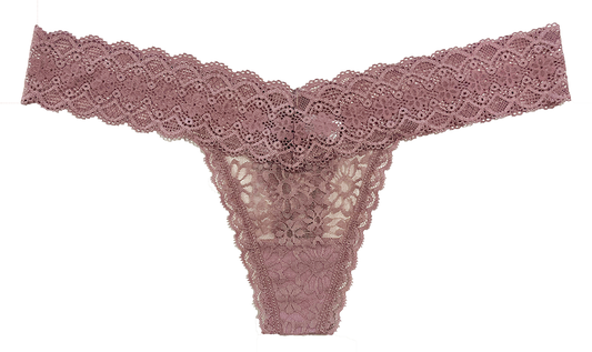 V-Front Lace Thong