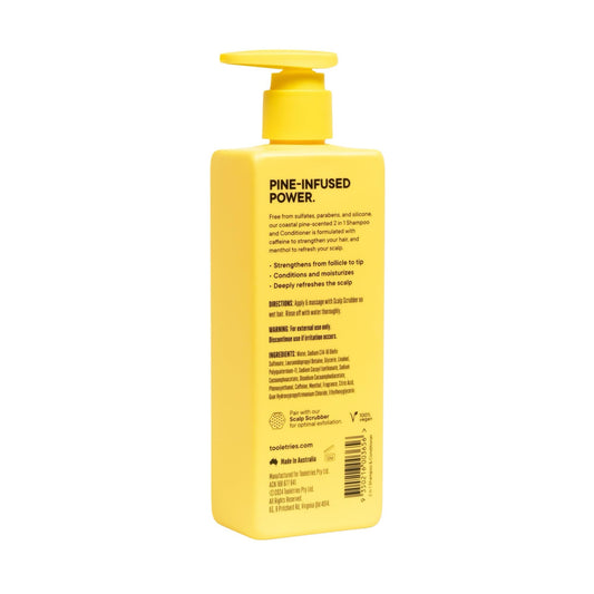 TOOLETRIES 2 in 1 Shampoo & Conditioner Coastal Pine