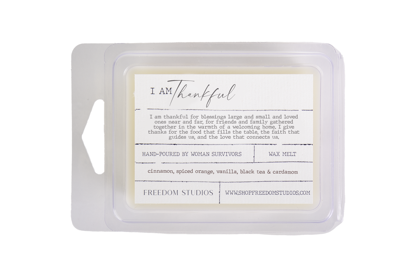 I Am Thankful Wax Melt