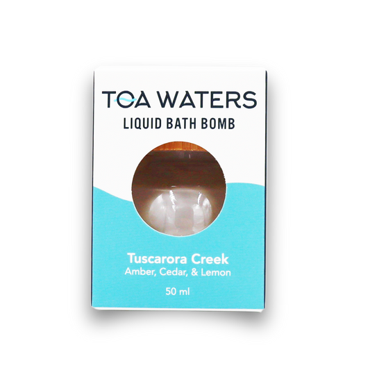 Tuscarora Creek Liquid Bath Bomb - Amber, Cedar, and Lemon