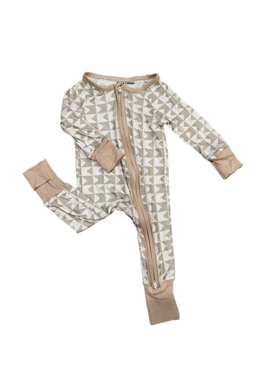 Geometric Bamboo Sleeper | Soft Baby Pajamas