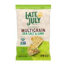 Late July Snacks Multigrain Sea Salt Tortilla Chips, 7.5 Oz. (Pack of 12)