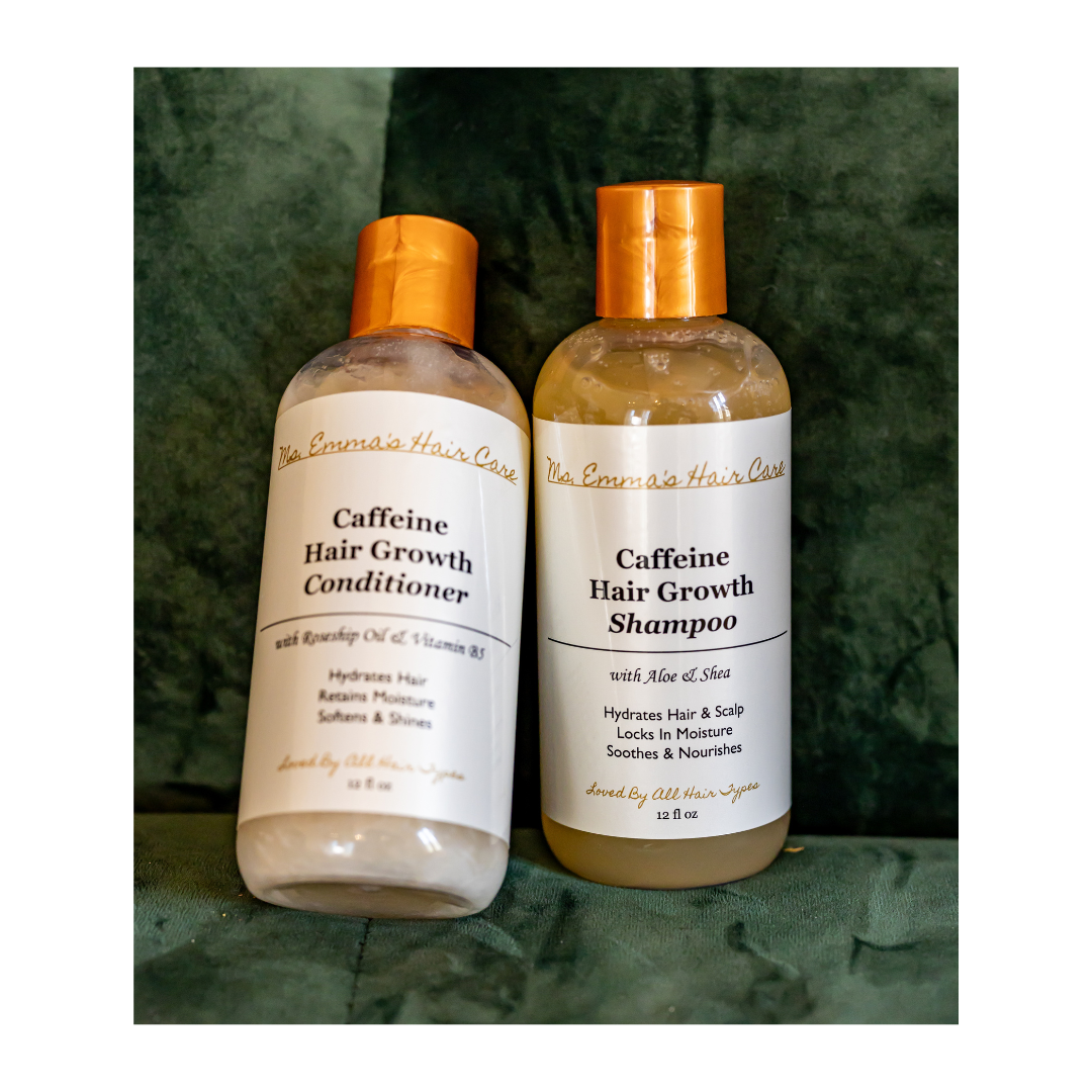12 oz CAFFEINE HAIR GROWTH SHAMPOO AND CONDITIONER