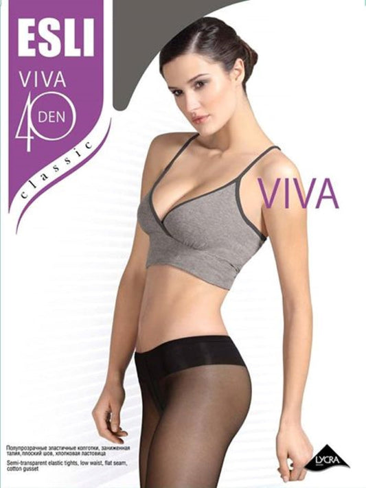 Conte/Esli Viva 40 Den - Classic Low Waist Women's Tights (8С-64СПЕ)