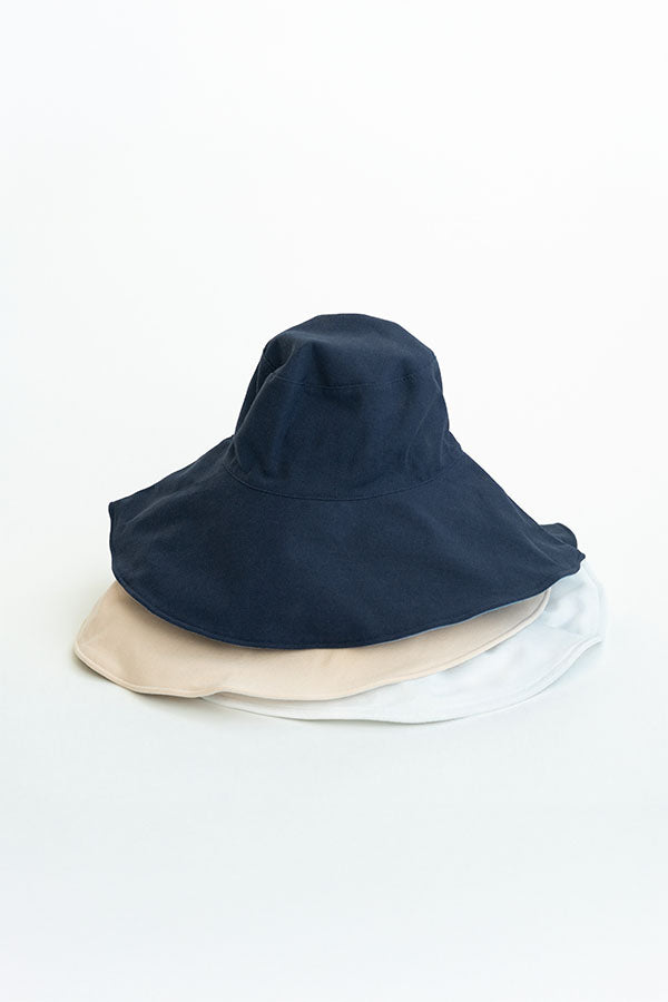 Navy Reversible Wide Brim Sun Hat