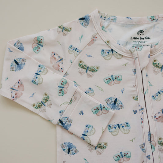 Luna Moths Bamboo Zippy Pajamas