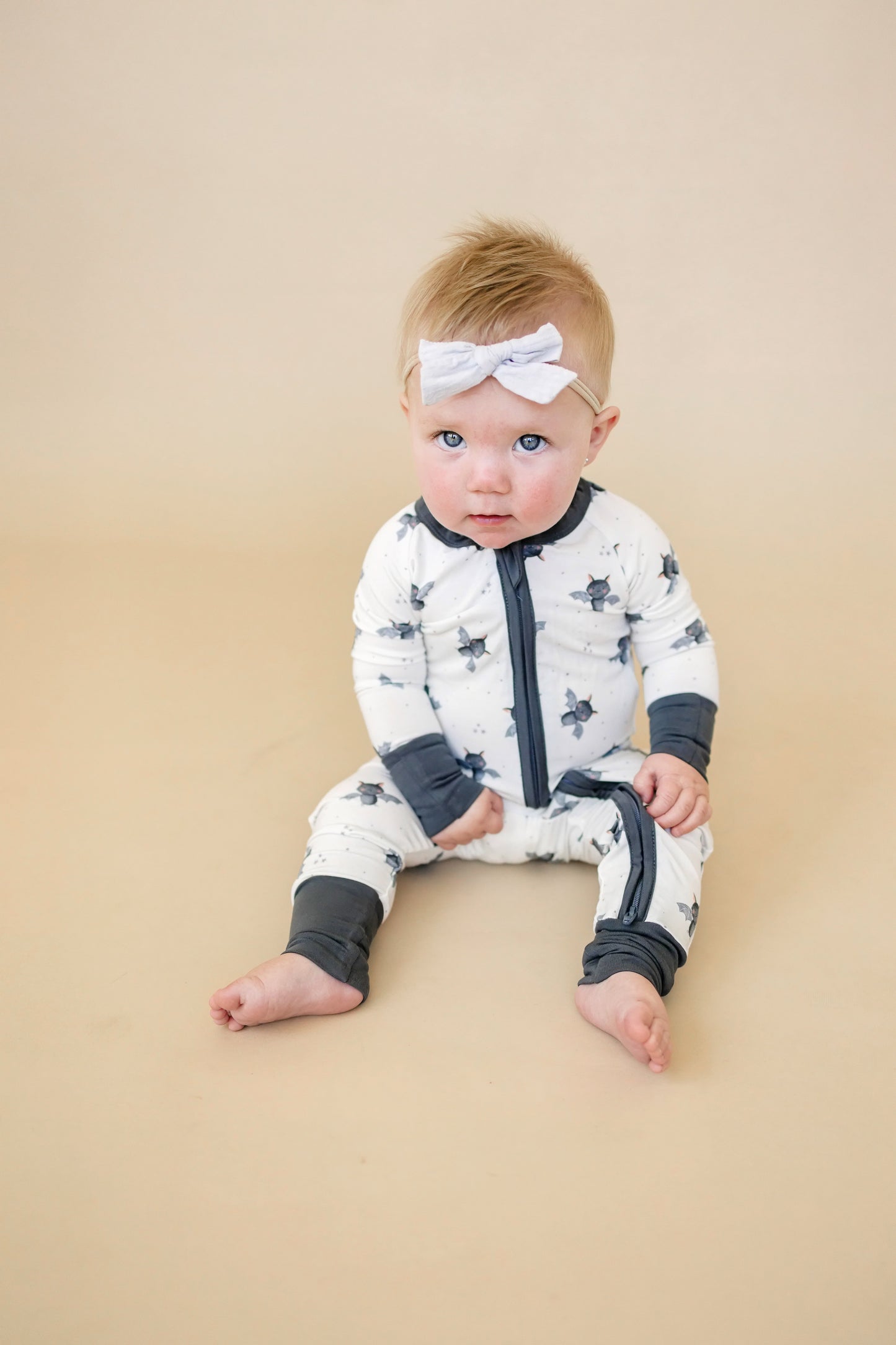 Batty for Bedtime Bamboo Zippy Romper *Newborn only