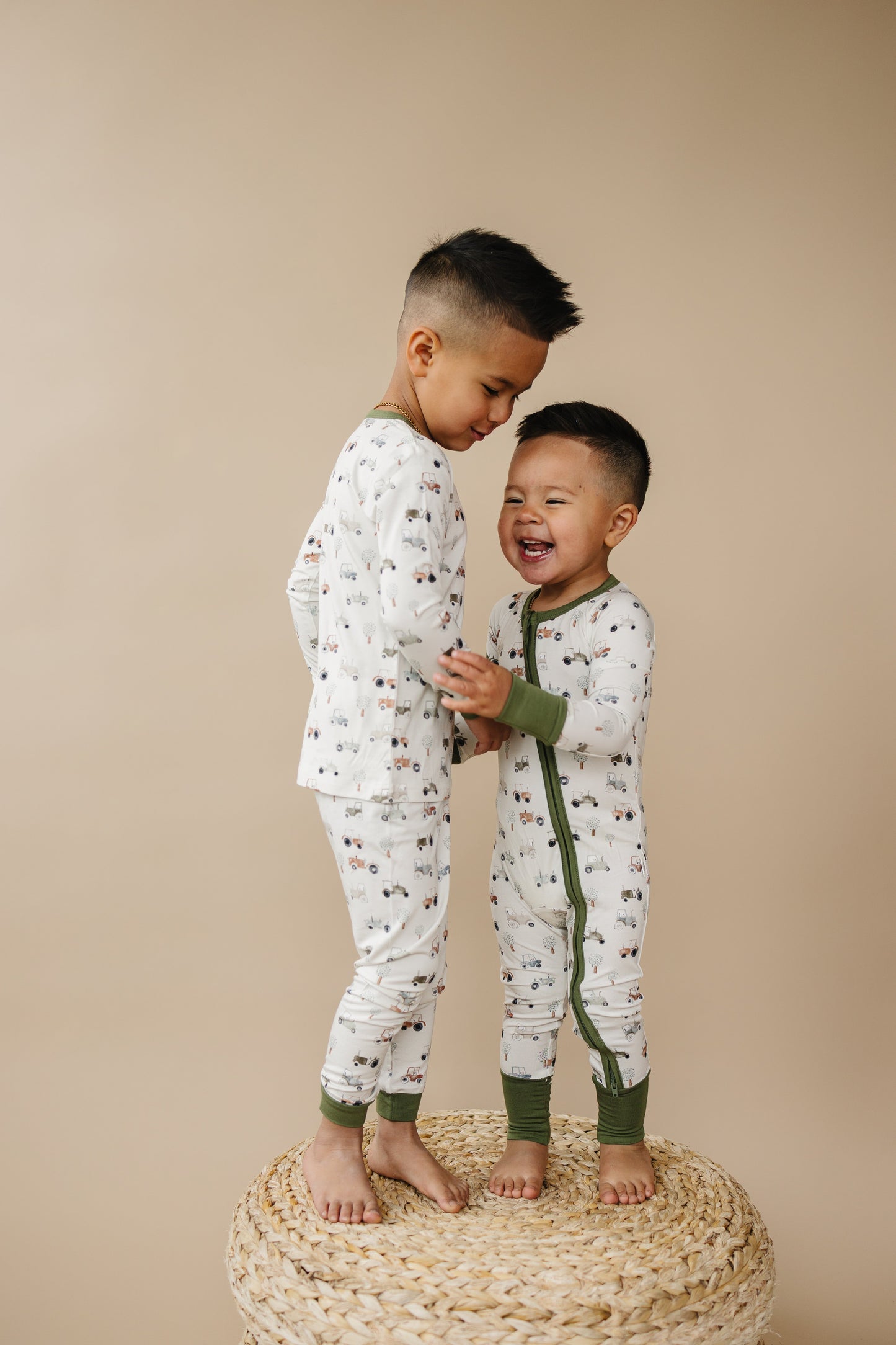 Tiny Tractors Bamboo Zippy Pajamas