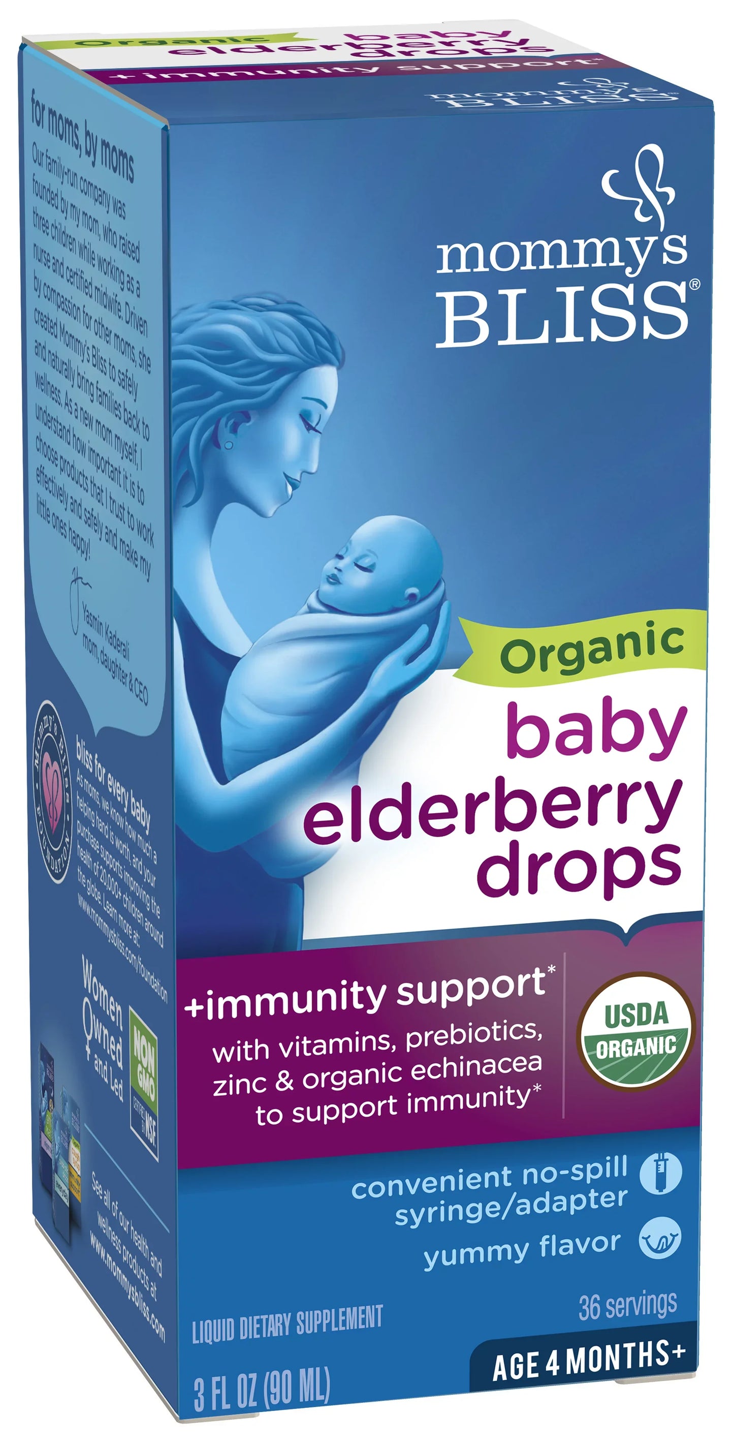 Mommy's Bliss Elderberry Immunity Drops for Babies (Pack of 3)