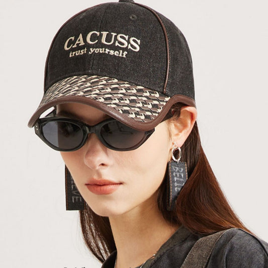 Embroidered Denim Baseball Cap