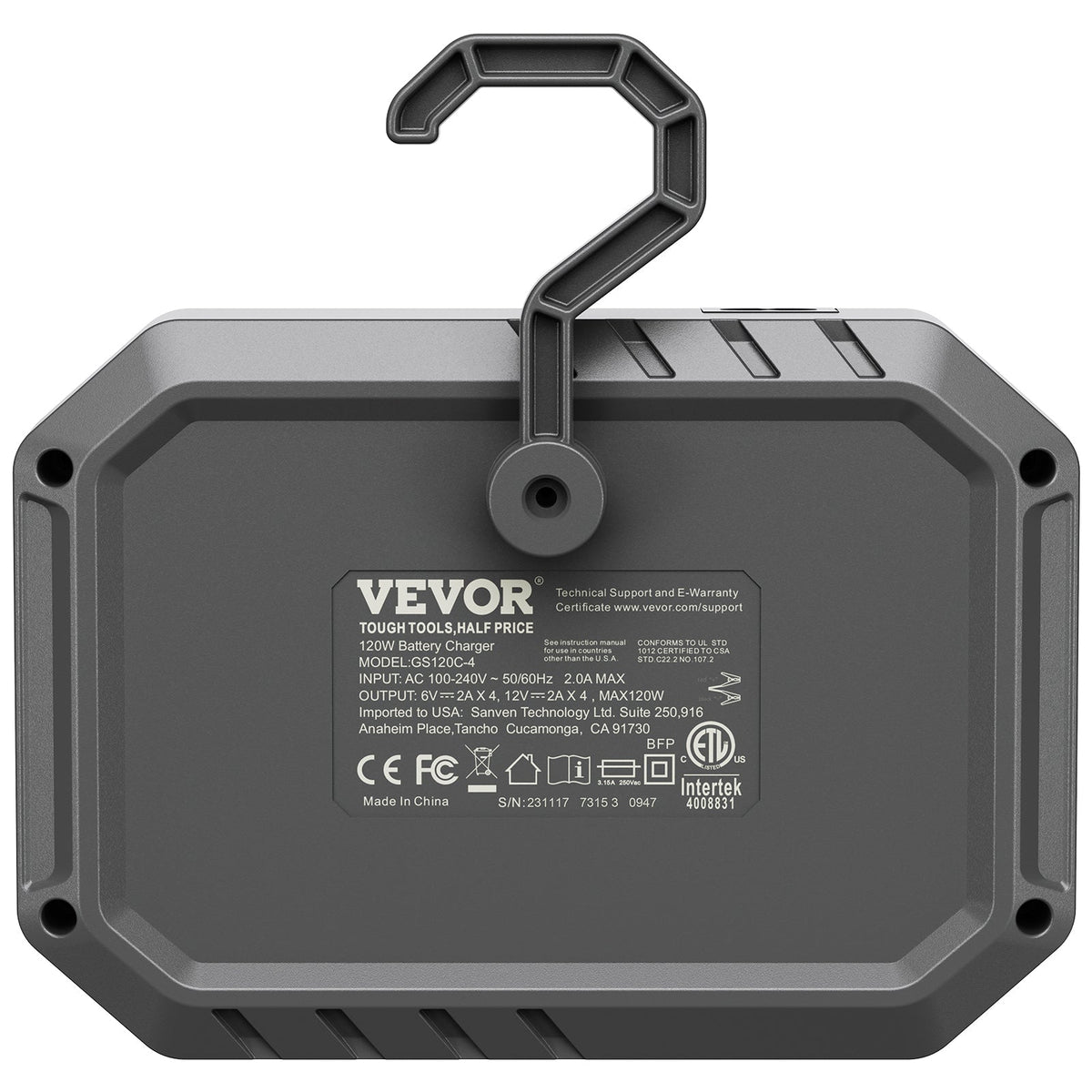 VEVOR Smart Battery Charger, 8-Amp, LiFePO4 Lead-Acid Car Battery Charger, Fully-Automatic Charger Maintainer Desulfator For Boat Motorcycle Lawn Mower Golf Cart Marine Deep Cycle