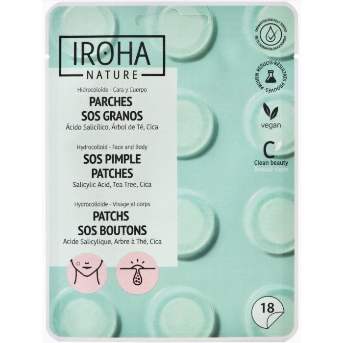 Iroha Nature - Pimple Patches SOS, 1 ct (Pack of 15) - Acne Spot Treatment