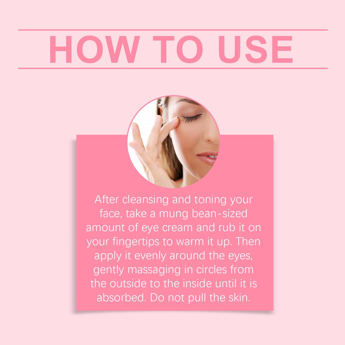 OUHOE Jasmine Eye Cream, Moisturizes And Sooth The Eye Skin Hydrating And Moisturizing Daily Massage With Eye Cream