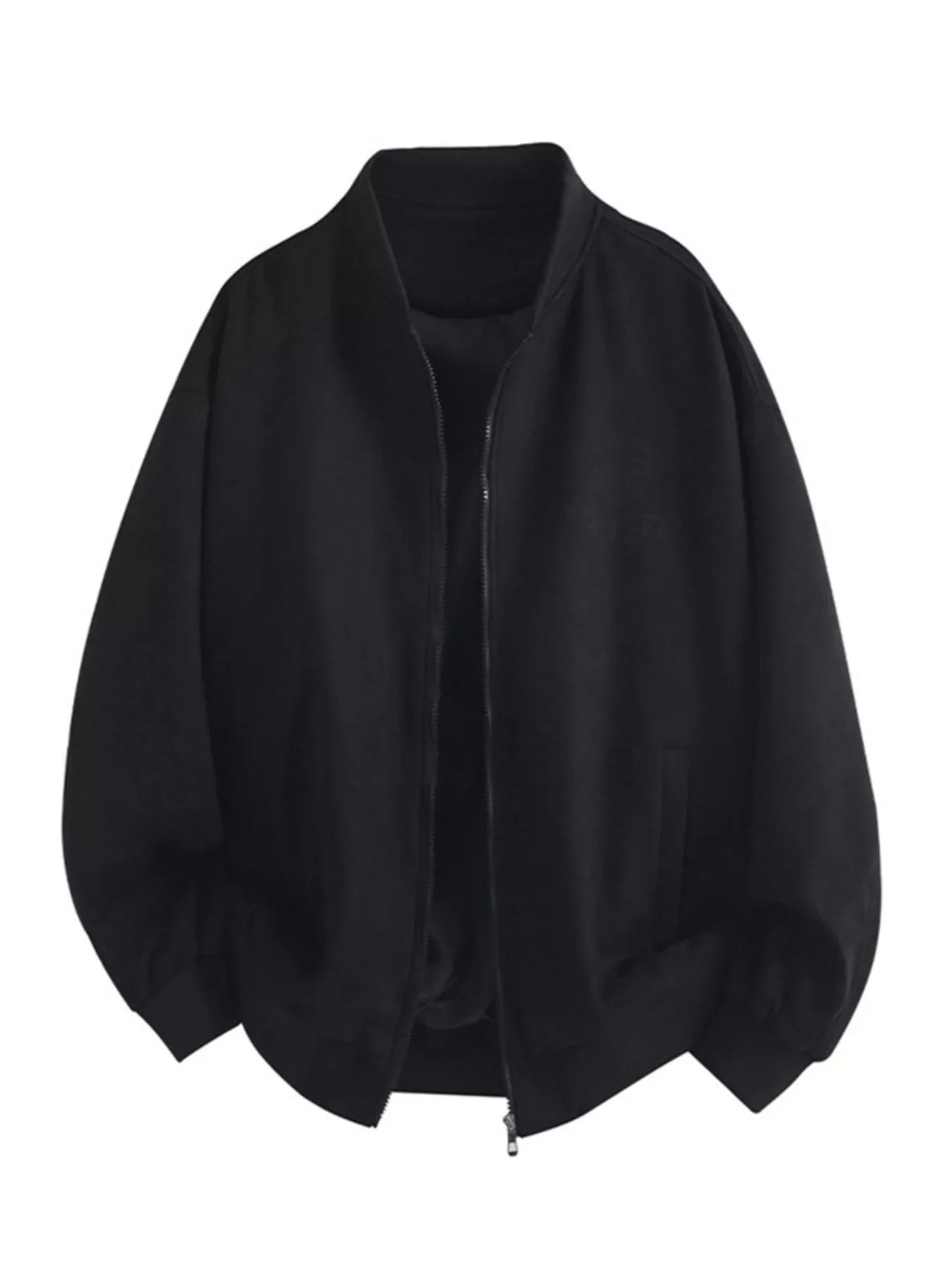 Men's Plus Size Zip Up Long Sleeve Jacket