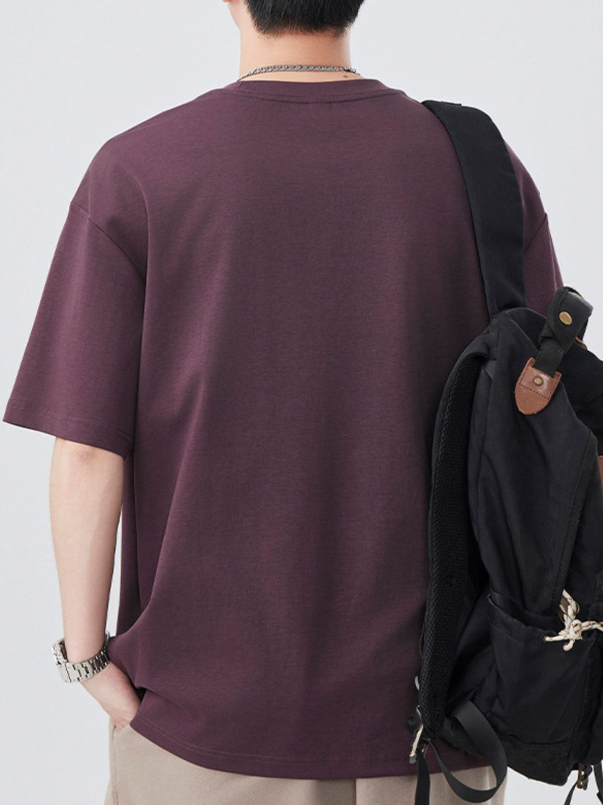 Men's Plus Size Round Neck Short Sleeve T-Shirt