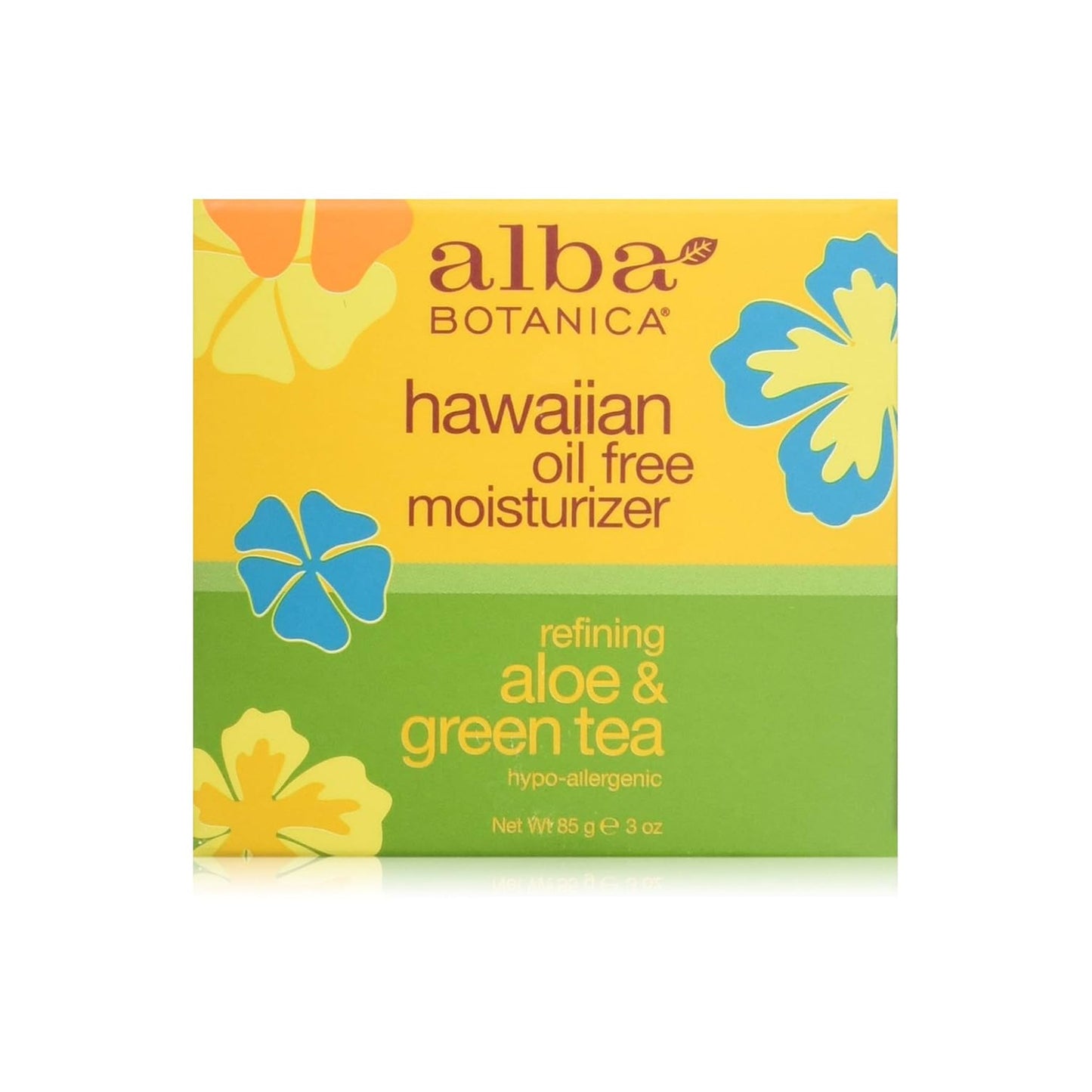 Alba Batanica Hawaiian Oil Free Moisturizer Aloe & Green Tea 3oz - New