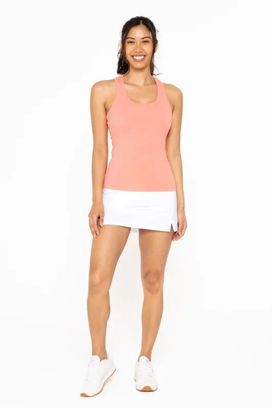 MONO B Slim Fit Scoop Neck Tank