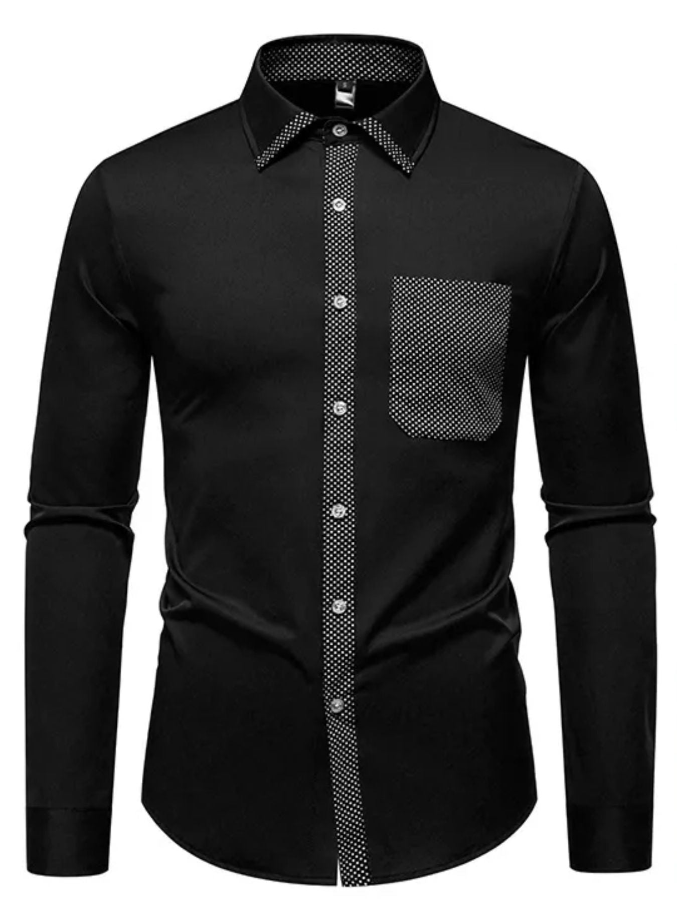 Men's Slim Fit Long Sleeve Shirt