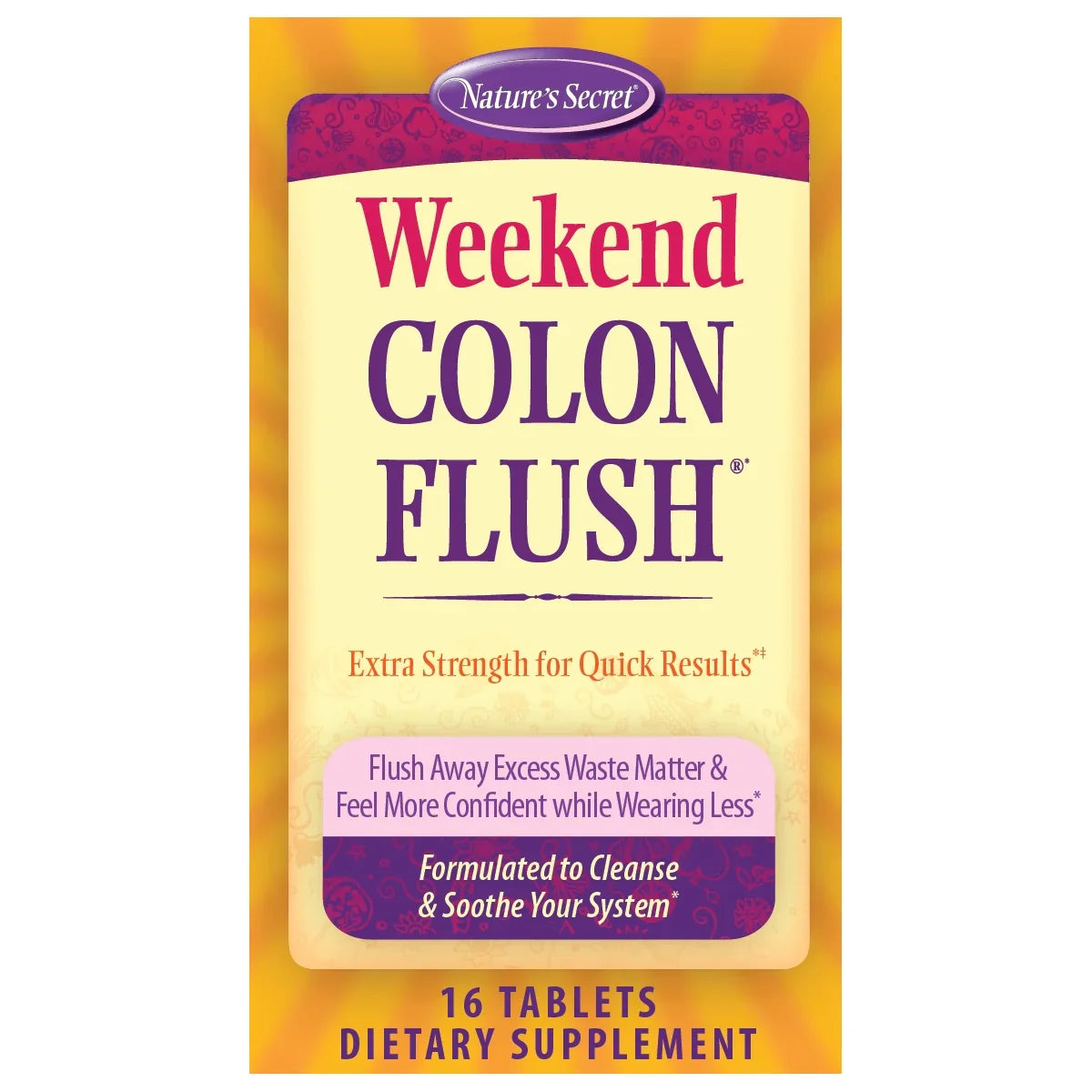 Nature's Secret - Colon Cleanse Weekend, 16 Ct (Pack of 1) - Gentle Detox Cleanse