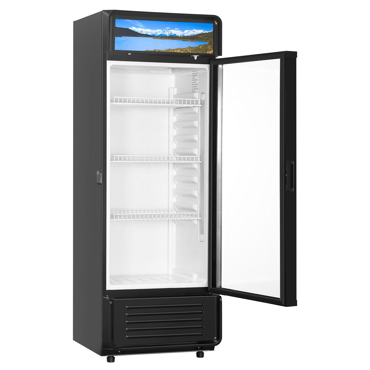Commercial Merchandiser Refrigerator 6.9 CU.FT Glass Door Beverage Refrigerator