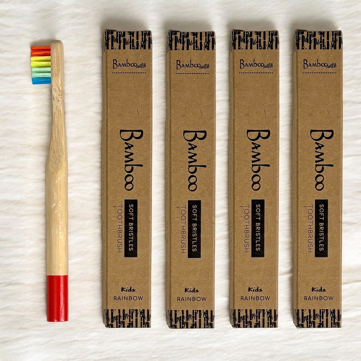 Bamboo Kids Toothbrush | Round Handle