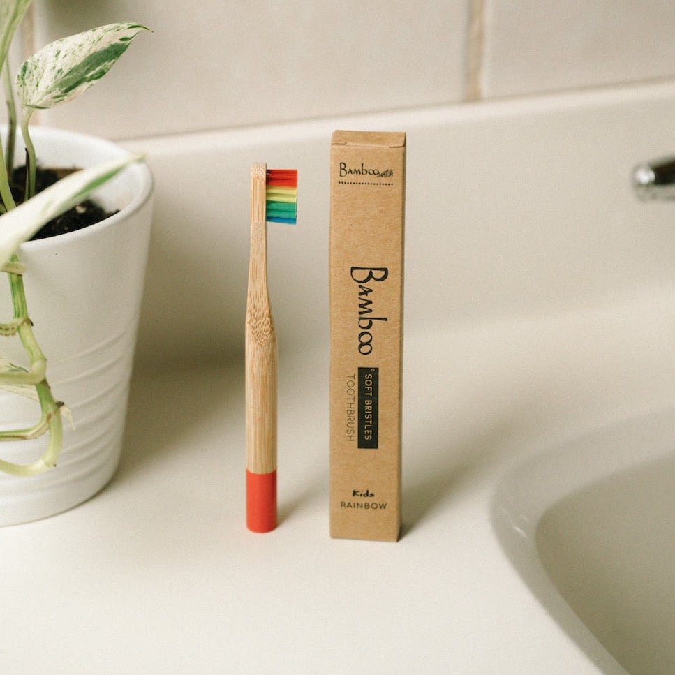 Bamboo Kids Toothbrush | Round Handle