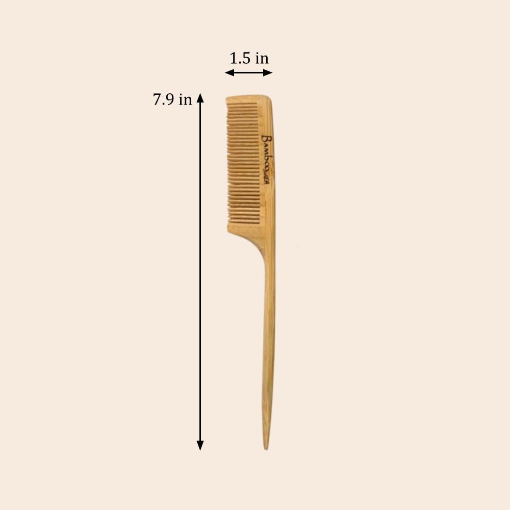 Bamboo Styling Rat Tail Comb