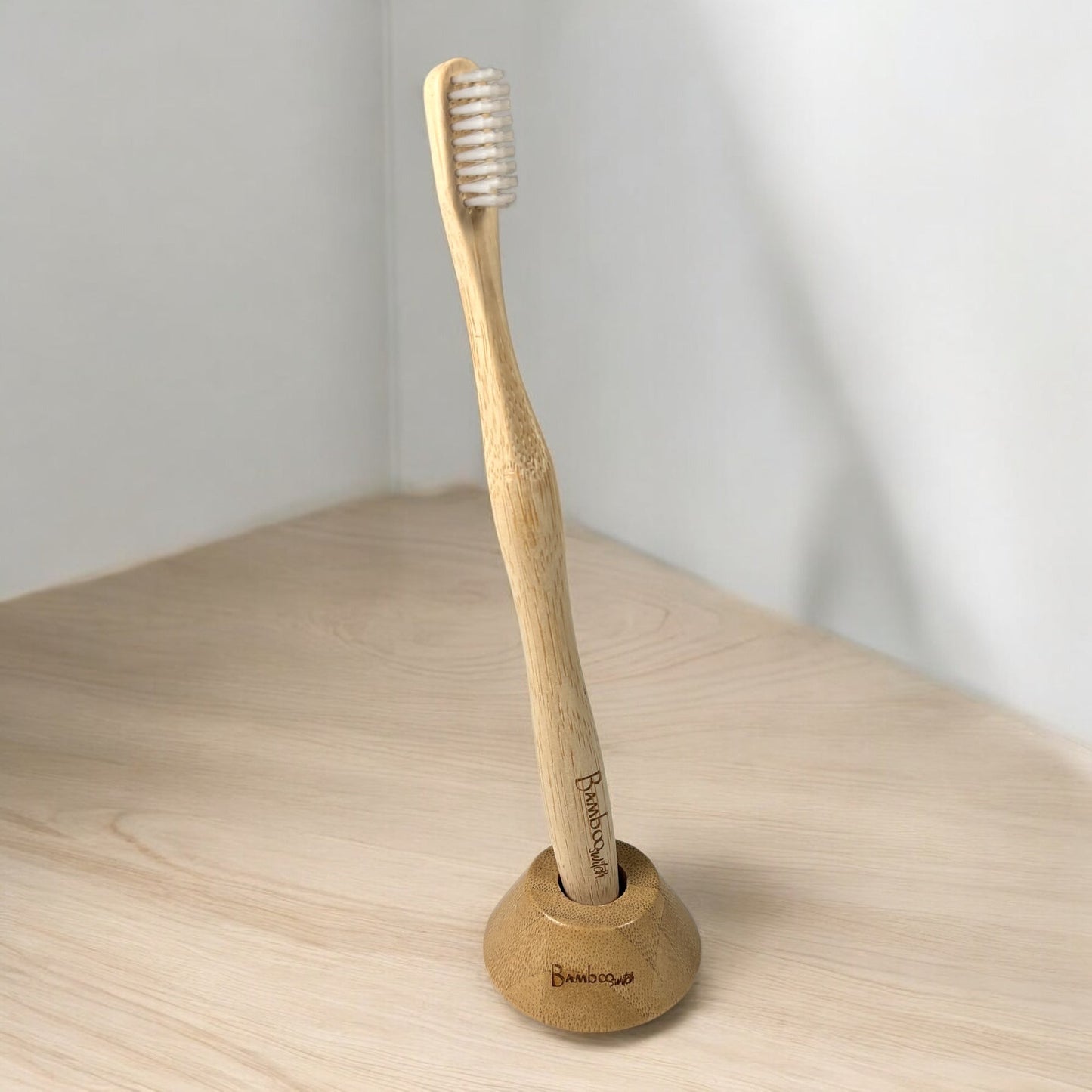 Bamboo Toothbrush Stand
