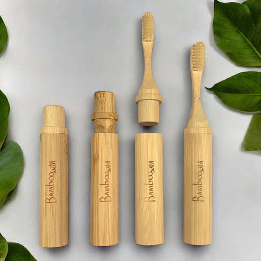 Bamboo Travel Toothbrush With Natural Bristles