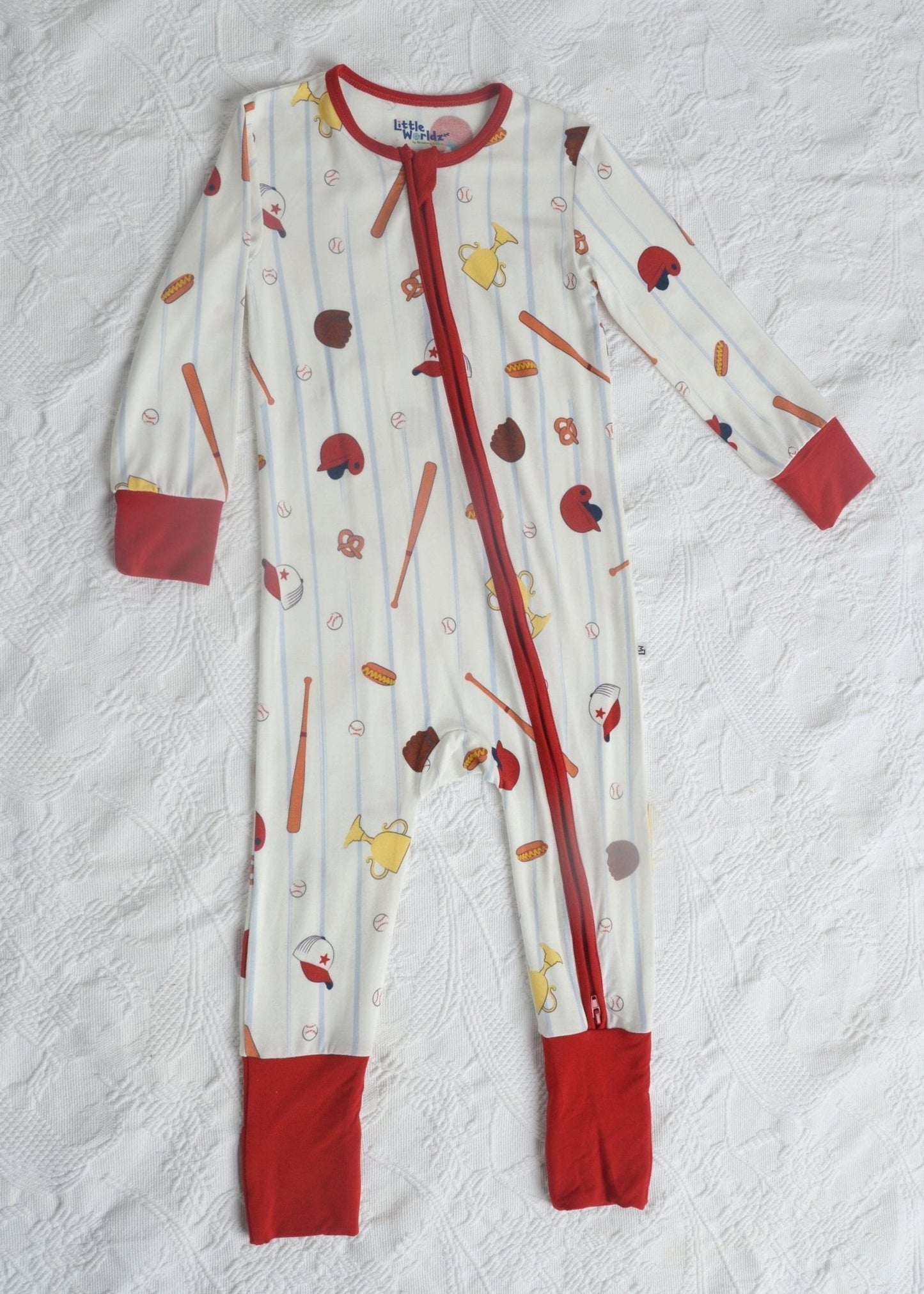 Baseball Bamboo Romper