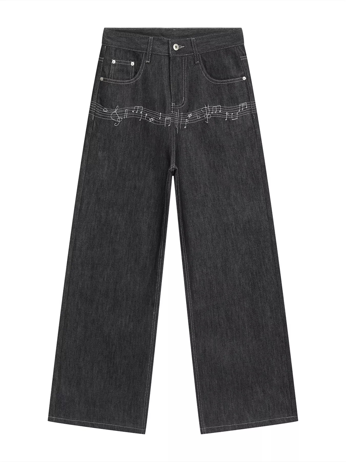 Men's Loose Fit Wash Jeans