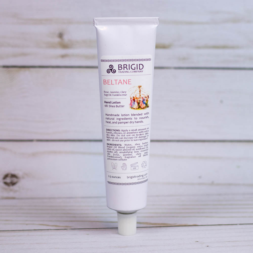Beltane Natural Hand Lotion - Rose, Jasmine, Clary Sage, and Frankincense