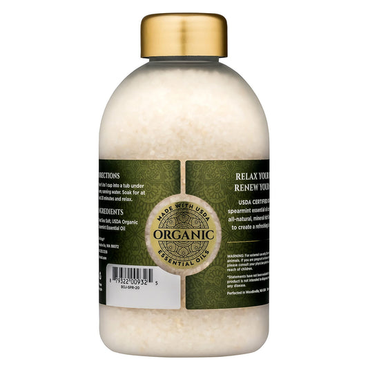 Bokek Dead Sea Bath Salt - Refreshing Spearmint, 21 Oz