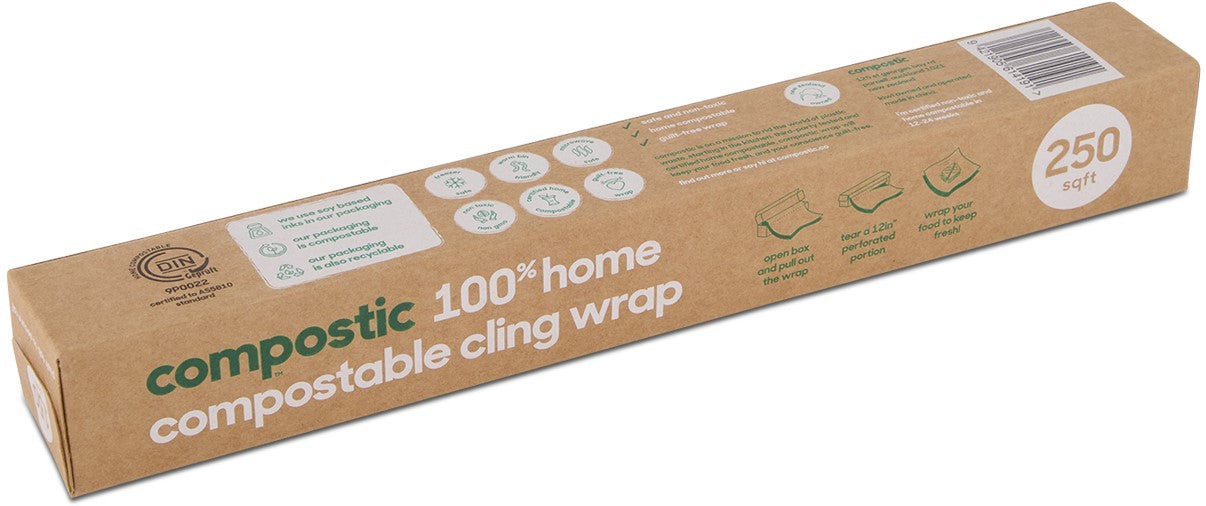 Compostic Food Wrap Cling - 150 Ft Case of 12