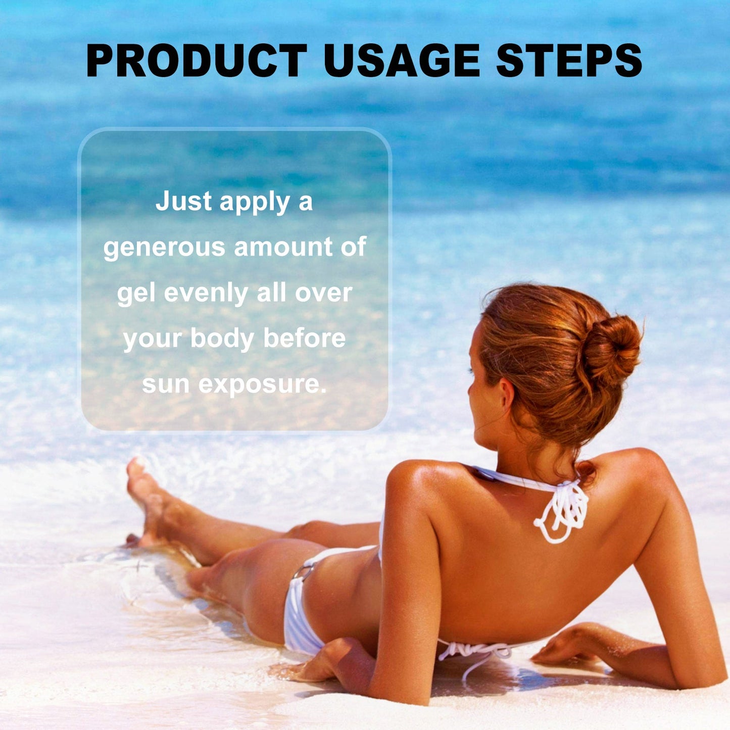 Hoygi Intensive Tanning Gel, Summertime Seaside Beach Sunbath To Help Tanning Wheat Color Body Moisturizer Gel