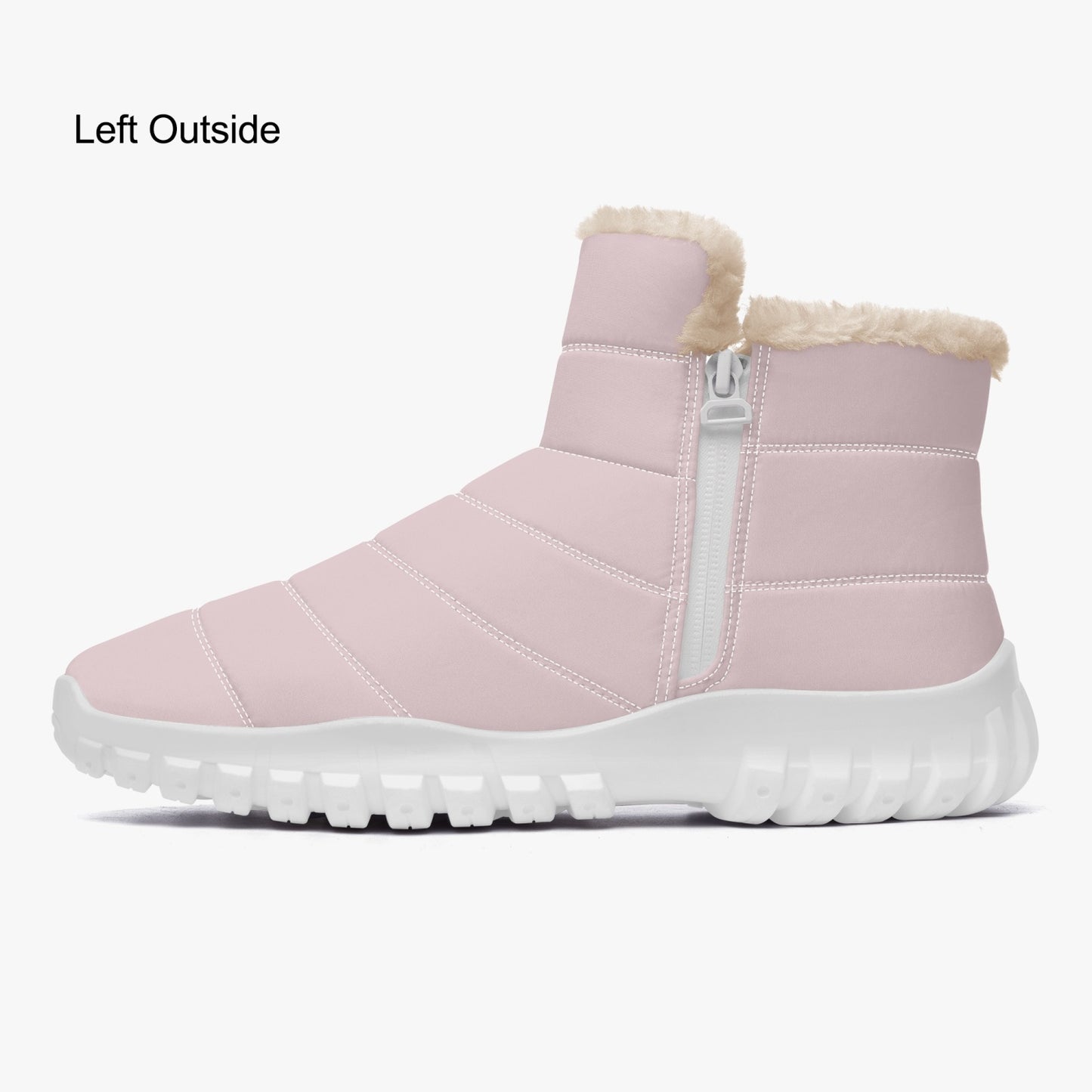 SHO-024PPL-24 Fur Zip Up Boots