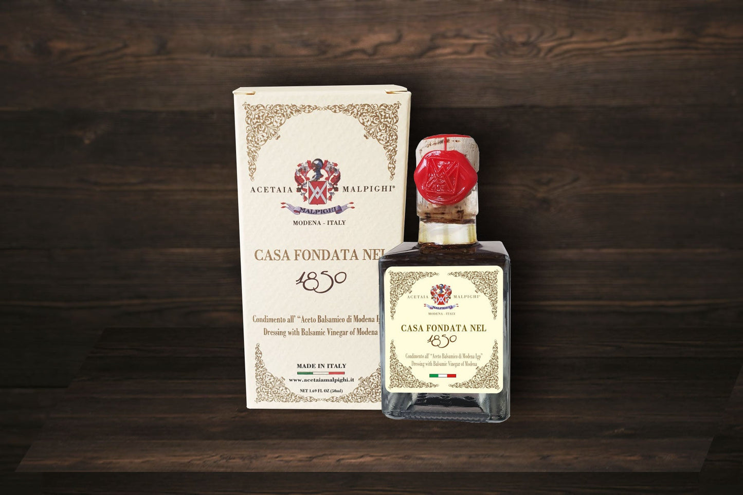 Acetaia Malpighi 1850 Balsamic Vinegar of Modena — Aged 8 Years, Since 1850