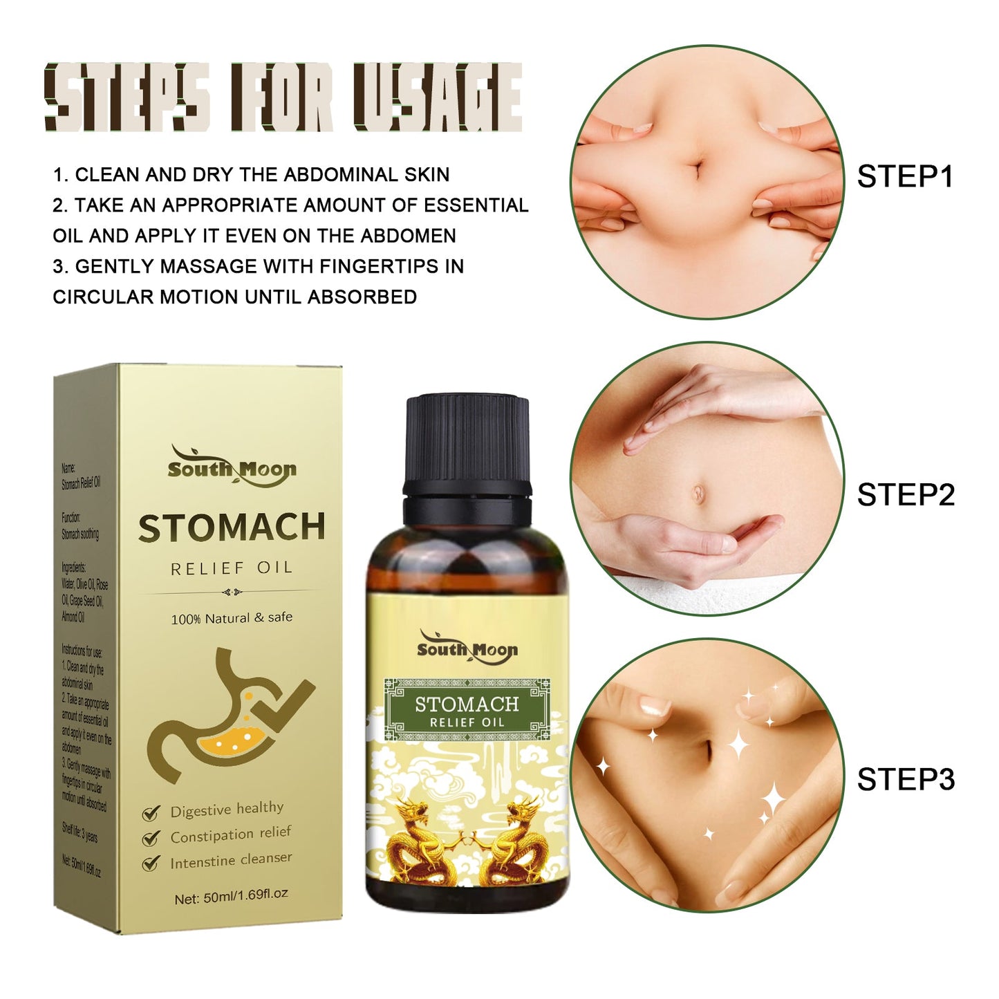 South Moon Body Care Oil Gentle Care For The Body, Refreshing And Non-Sticky. Body Massage Care Oil
