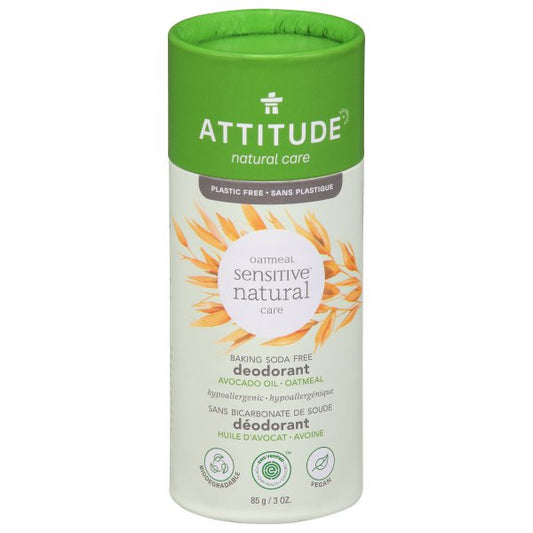 Attitude Deodorant for Sensitive Skin, Avocado Oil - 3 Oz