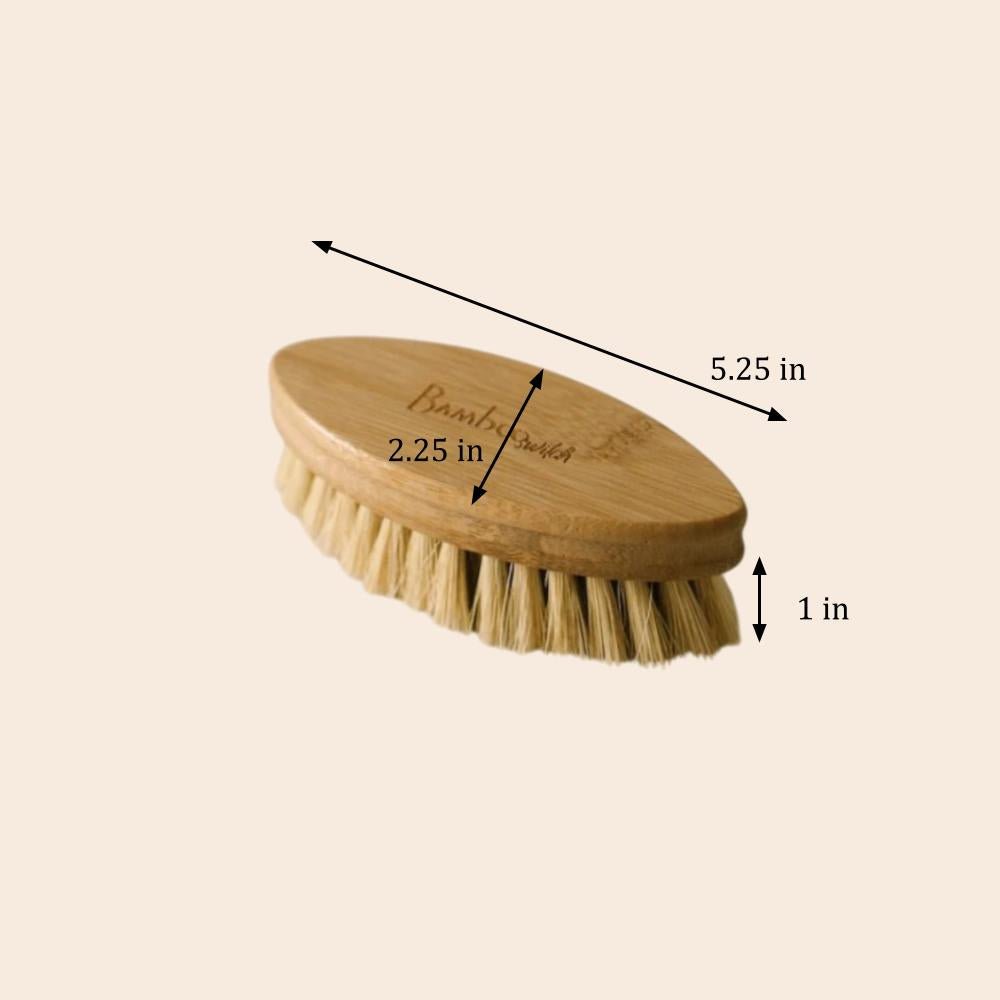 Bamboo Cleaning Brush | Sisal Bristle