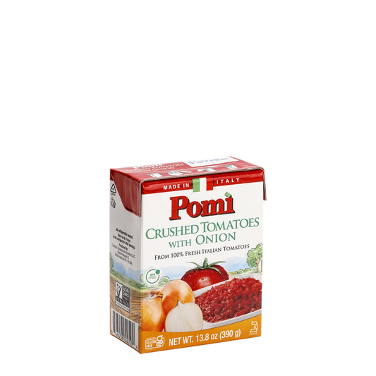 Pomi Crushed Tomatoes with Onion, 13.8 Oz (Pack of 12)