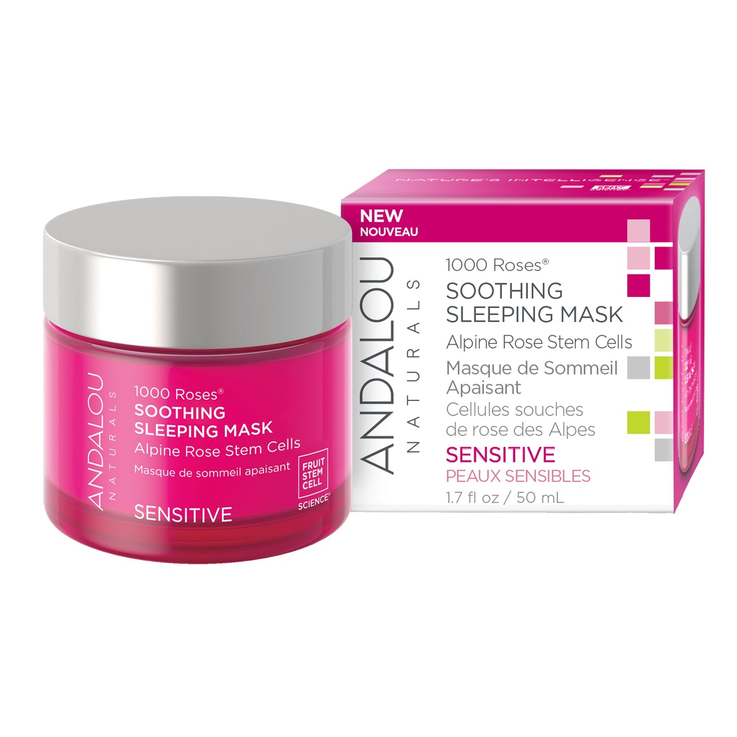 Andalou Naturals Soothing Sleep Mask for Sensitive Skin - 1.7 Oz