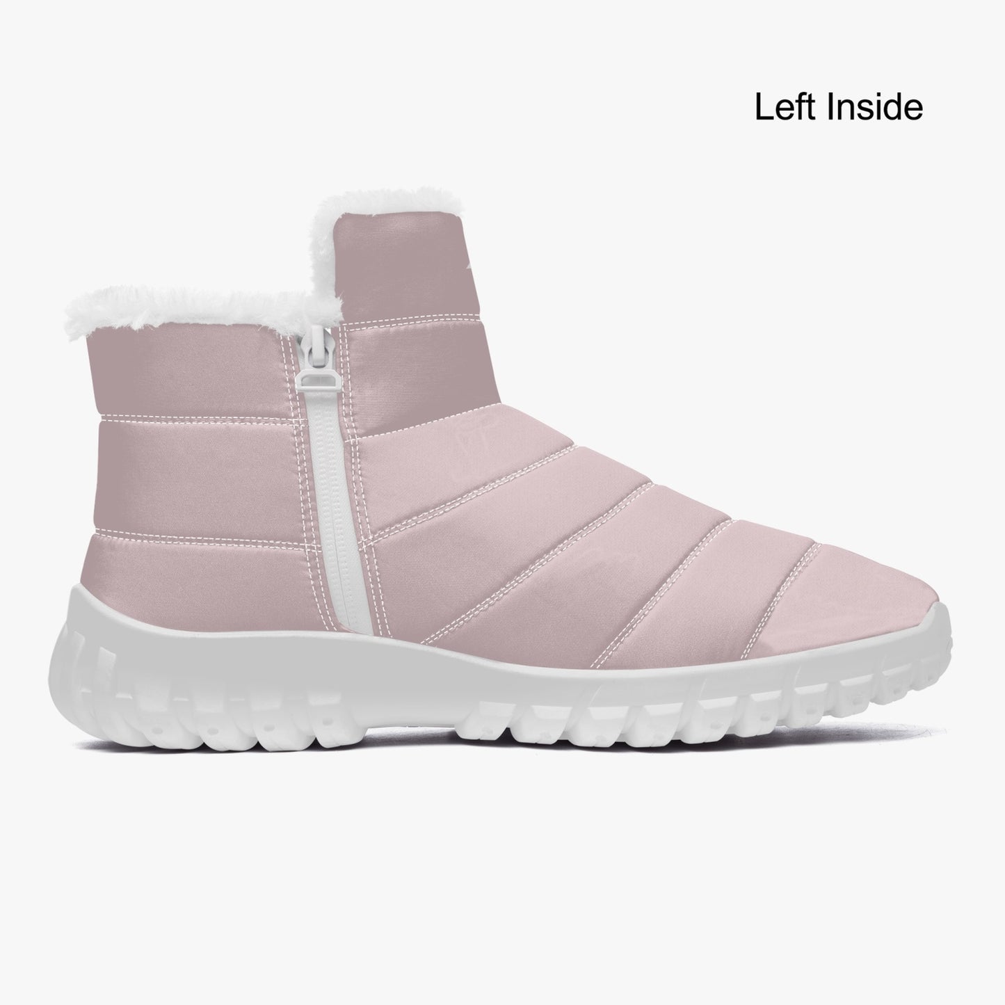 SHO-024PPL-24 Fur Zip Up Boots