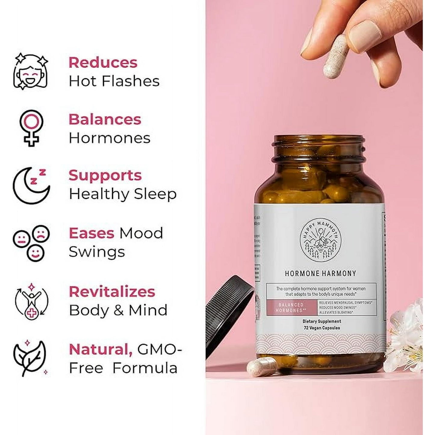 Happy Mammoth Hormone Harmony Vegan Capsules