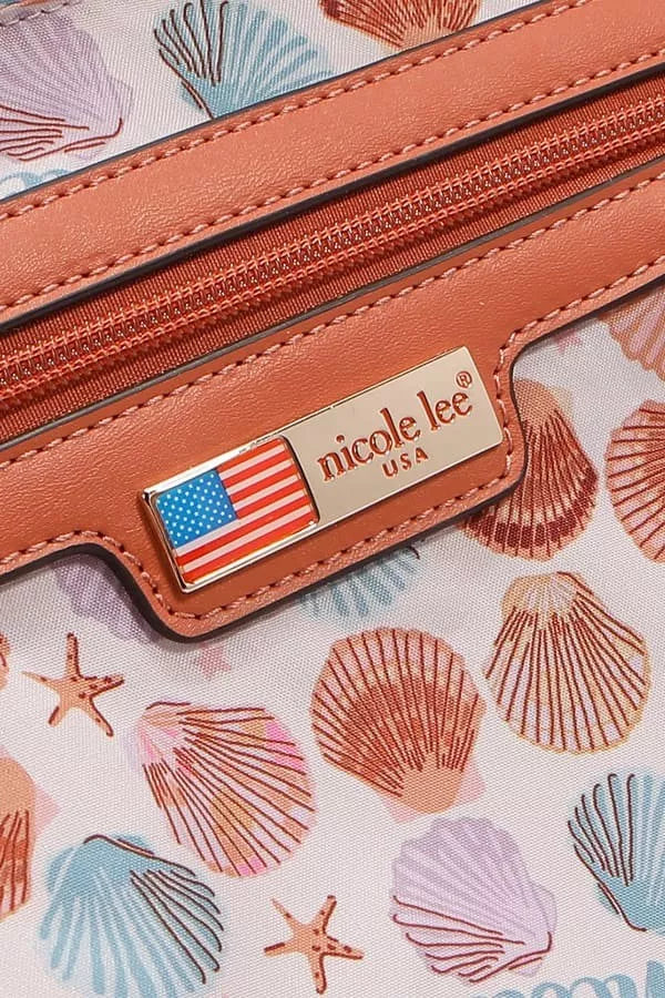 Nicole Lee USA Tropical Beach House Print Shopper Bag