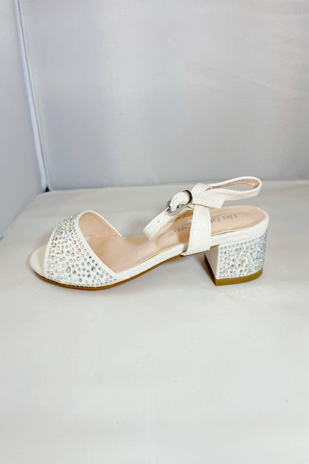 Kids Shimmer Block-Heel
