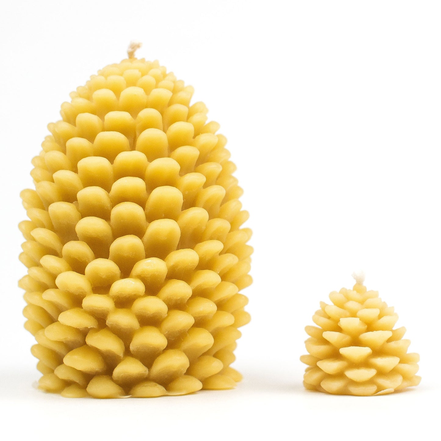 Beeswax Pine Cone Candle